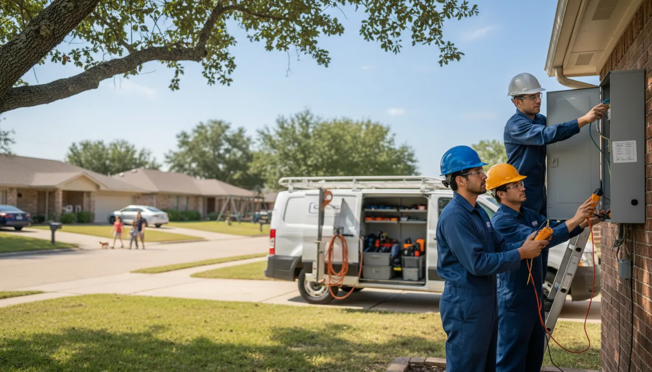 Certified electrician providing emergency electrical services in Pasadena, TX